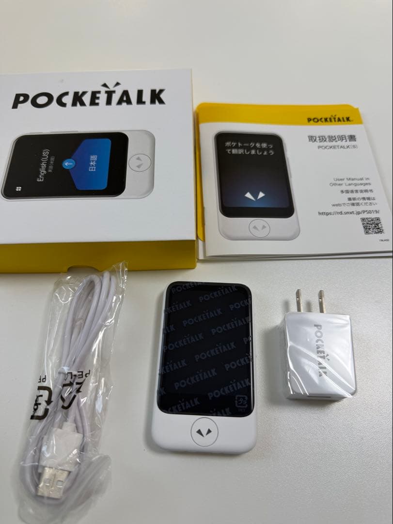 【新品未使用】WT2 Plus 翻訳機&ポケトークセット　ホワイト