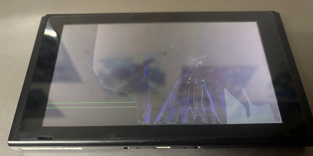 動作は可能 Nintendo Switch 本体 液晶漏れ ジャンク
