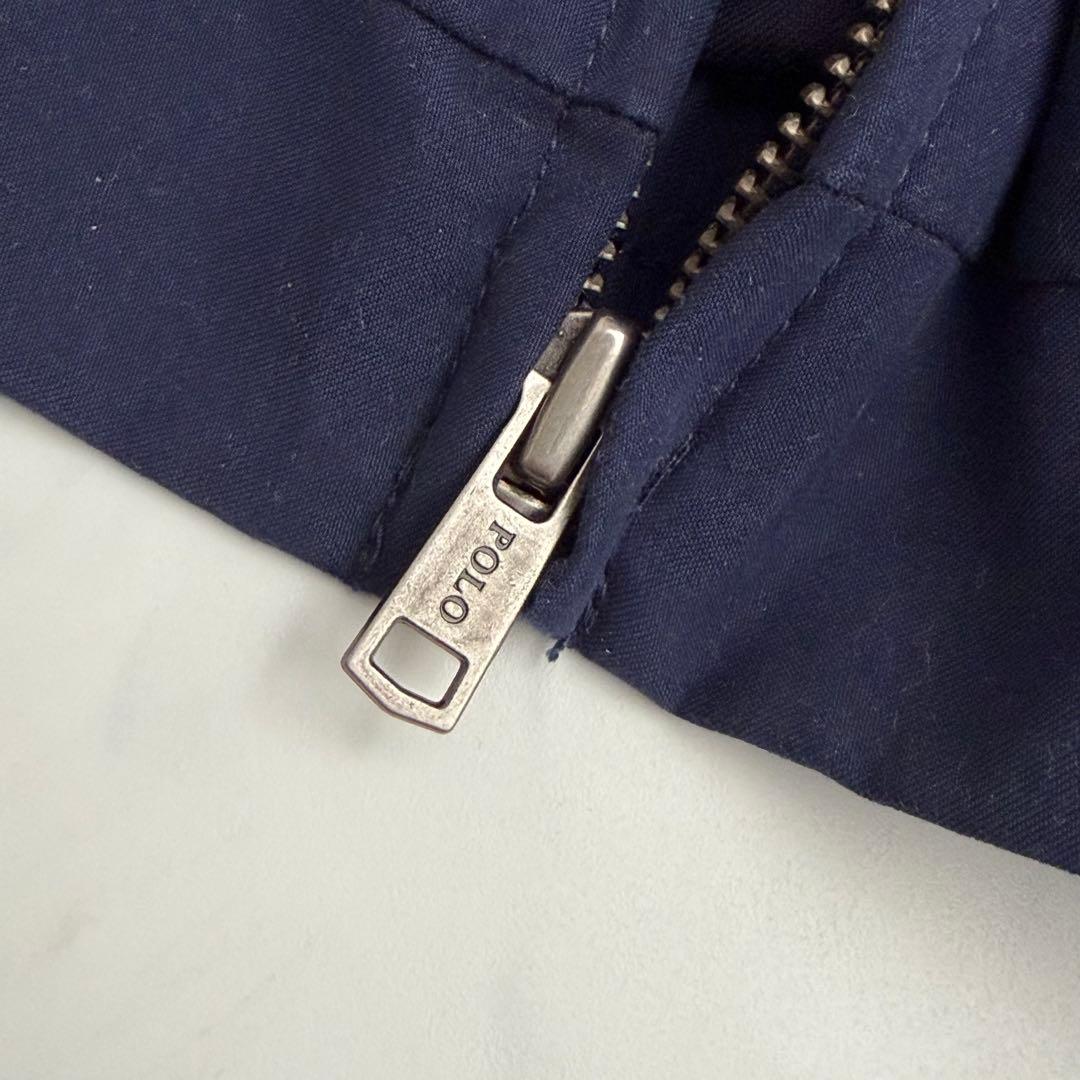 ラルフローレン　スウィングトップ　ポニー刺繍　ネイビー　チェック　90s XXL
