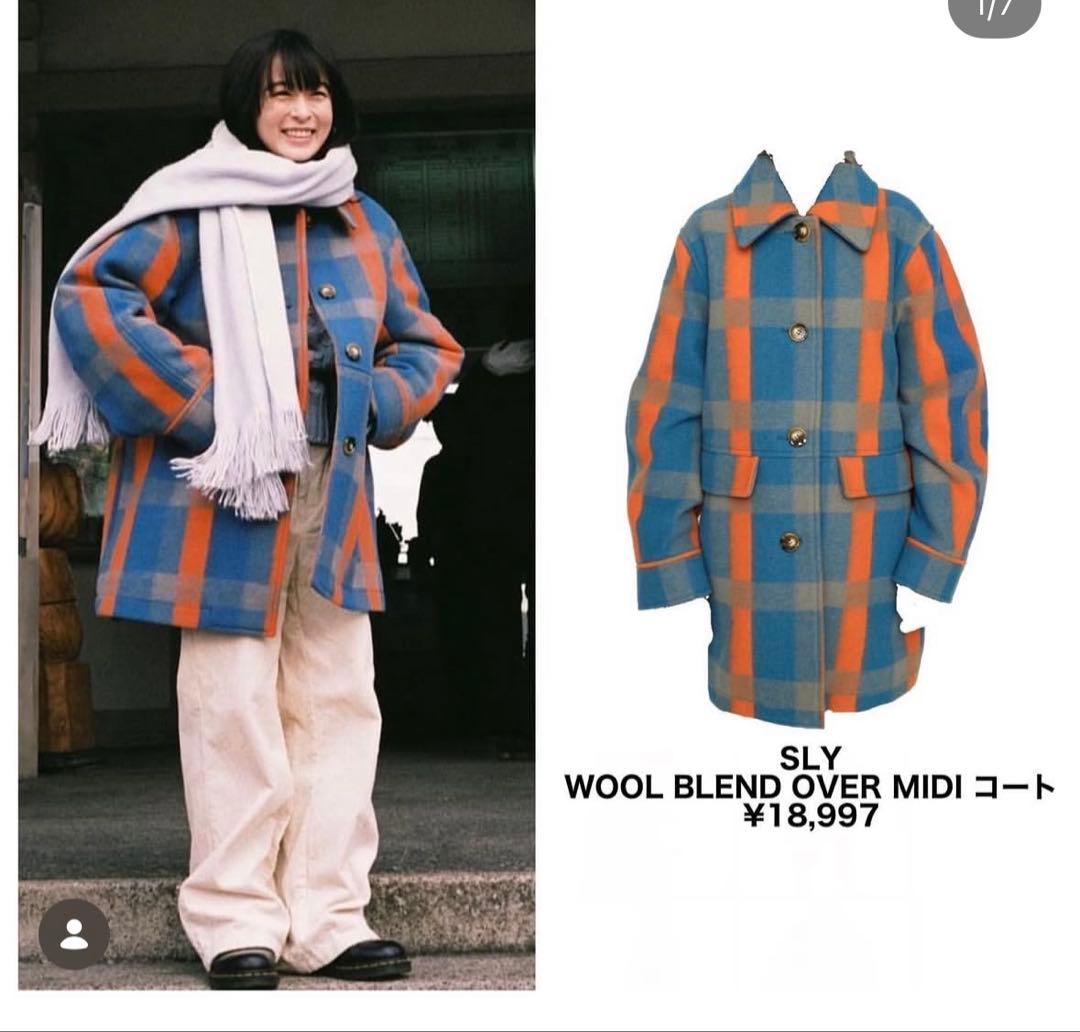 SLY WOOL BLEND OVER MIDI コート