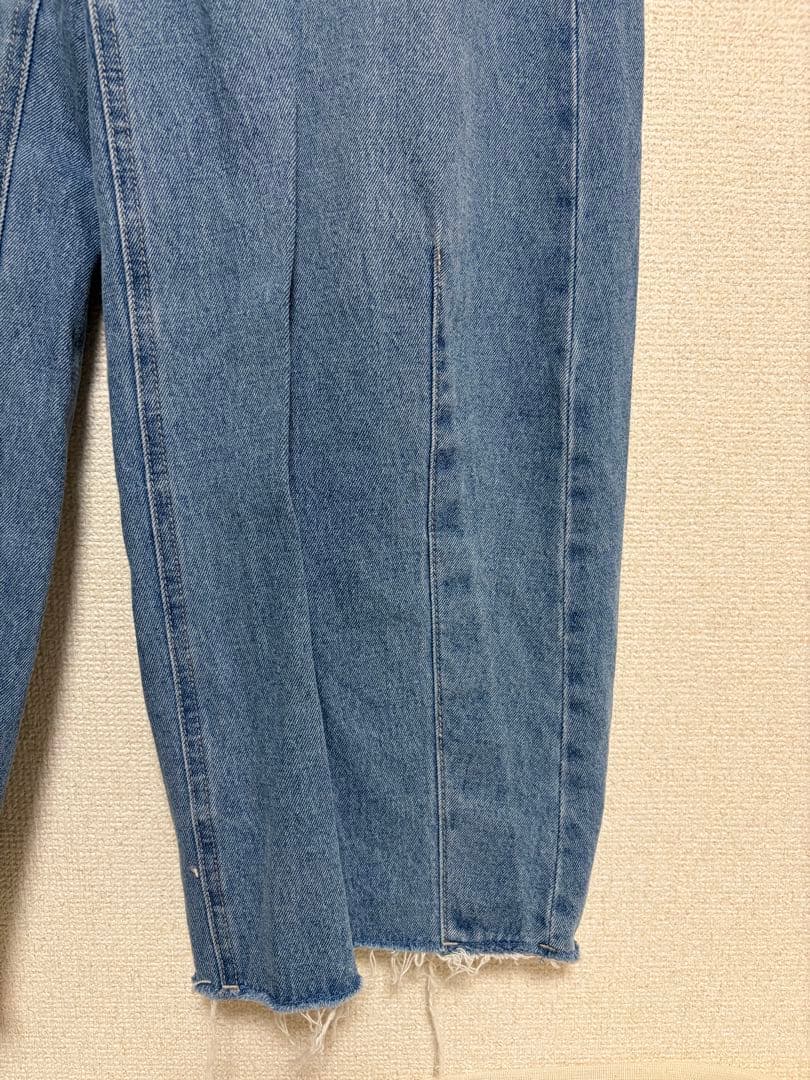 【美品】Q.anos カーブデニム ブルージュ