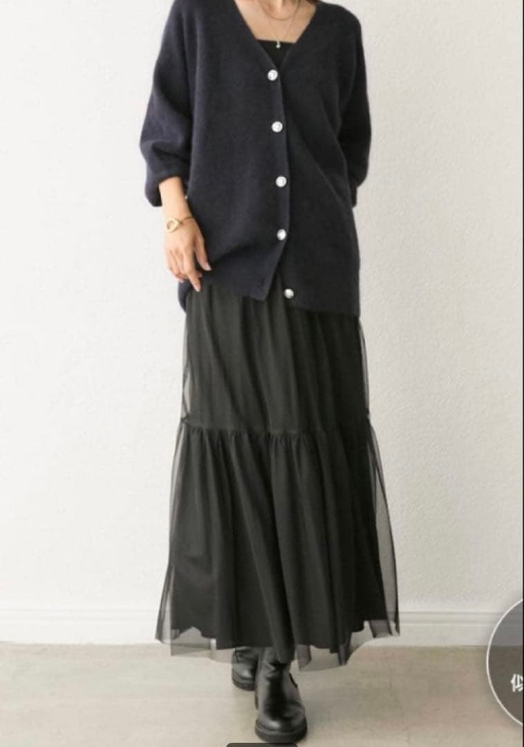 RIVE DROITE ヘアリーラメ2WAYカーディガン　タグつき