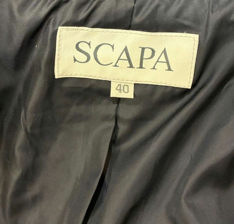 美品　Scapa スキャパ　ロングダウンコート　フォックス　トグル　40