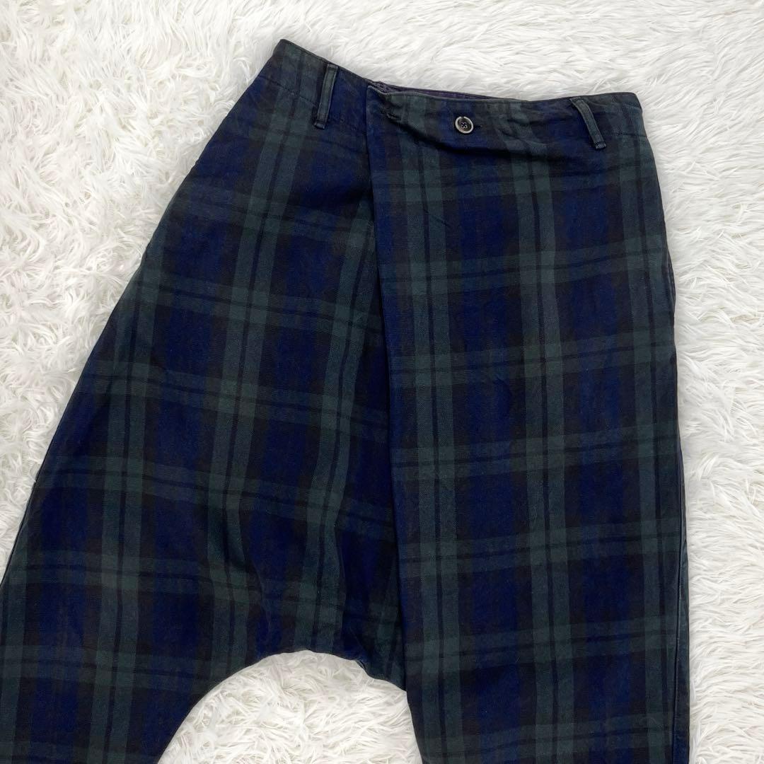 【美品】キャピタル・サルエルパンツ・ラップ ・巻き・チェック柄・XS