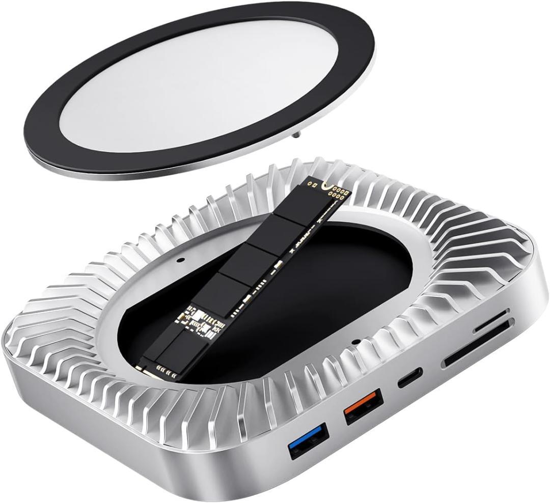 【開封・美品】RayCue Mac Mini M4 対応ハブ 10-in-1