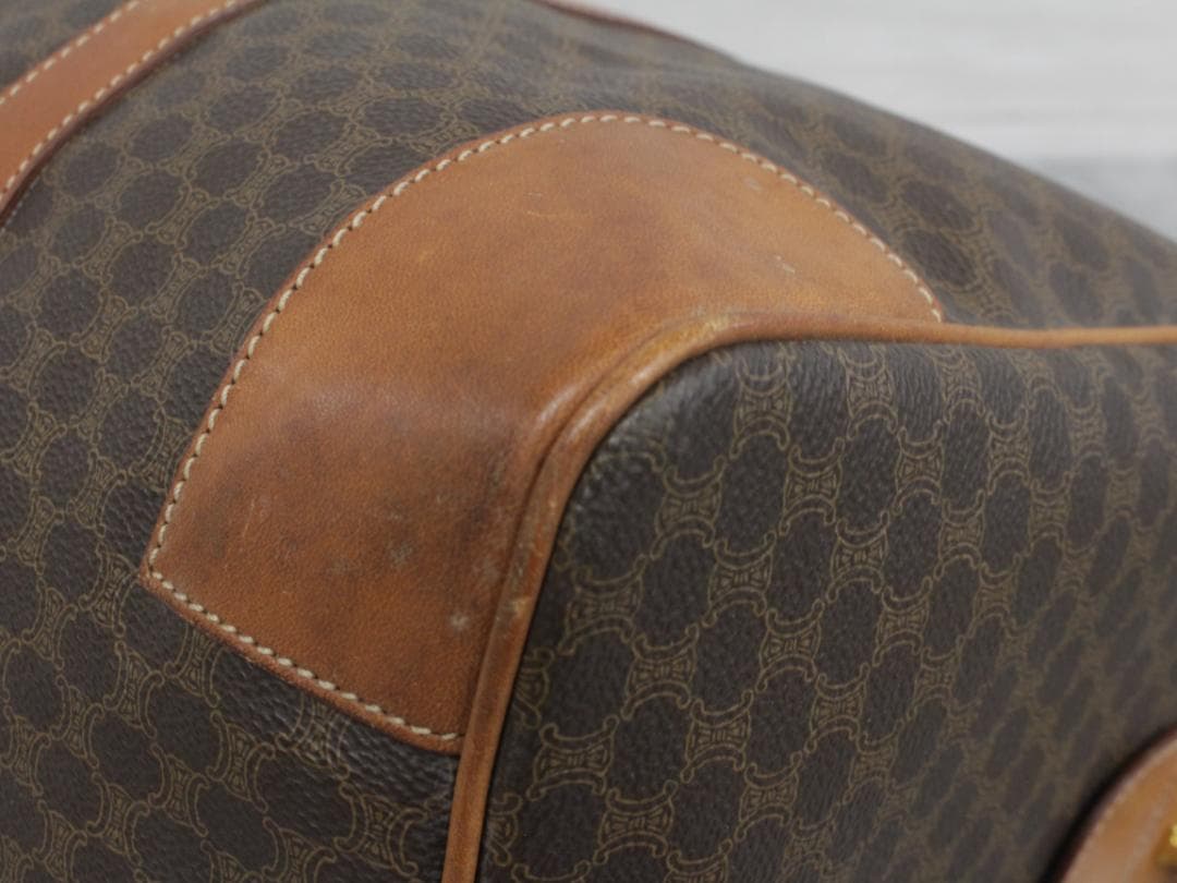 ■CELINE/セリーヌ マカダム ボストンバッグ キャリーバッグ 45