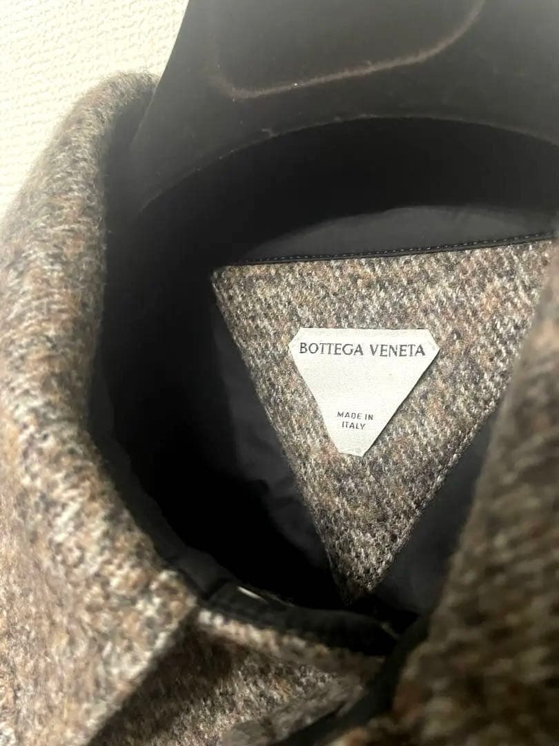 【美品】BOTTEGA VENETA ウール混紡 ブラウン系 シャツジャケット