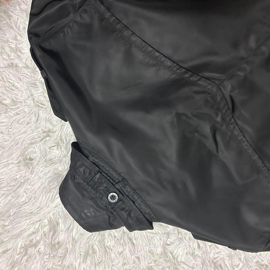 【極美品】バーバリー ブラックレーベル トレンチコート ナイロン 黒 ライナー