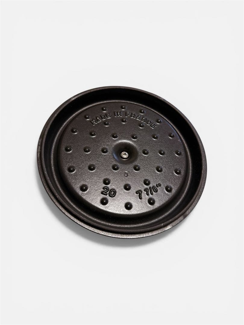 【未使用に近い】staub ピコ・ココット ラウンド ブラック20cm2.2L