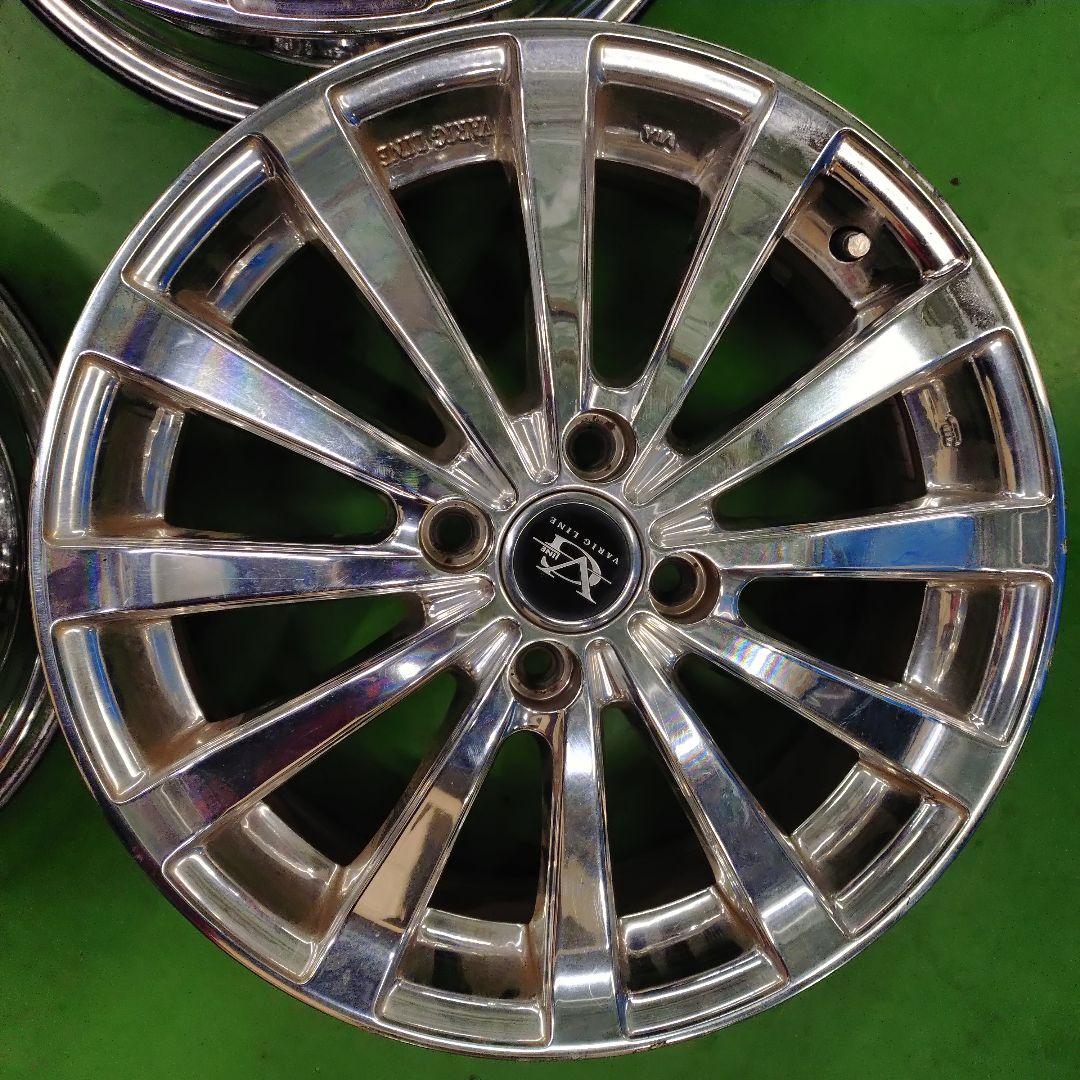 16インチ シルバー メッキ スポークホイール４本セット VARIG LINE