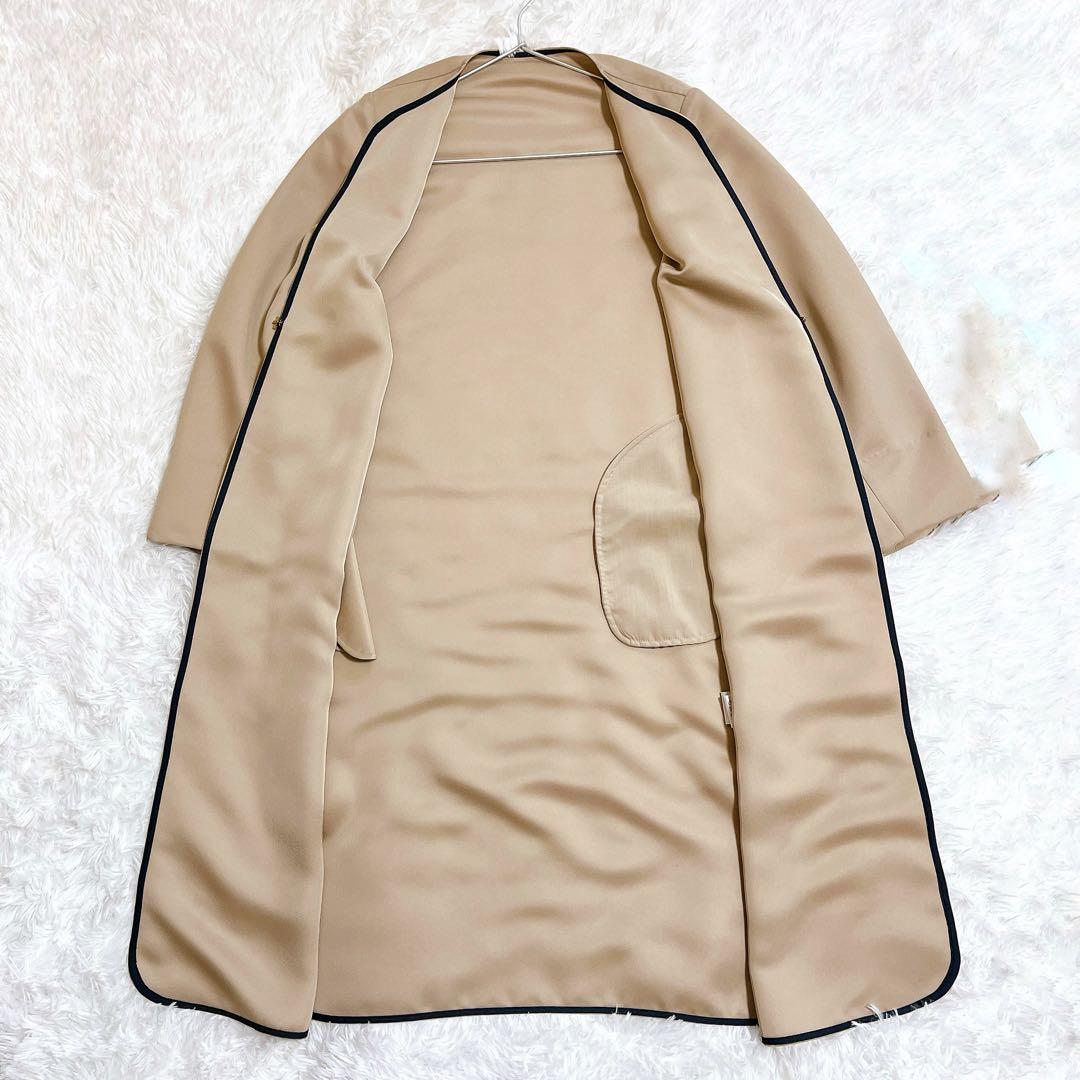 【うさぴょん】【極美品】ジェンヌ　クラシカルロングジャケット　ノーカラー