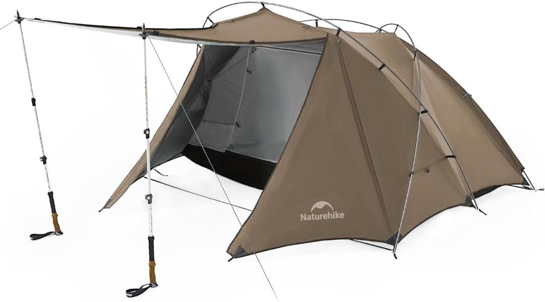 【欠品・未使用】Naturehike テント 2人用 自立式 広い前室付き 軽量