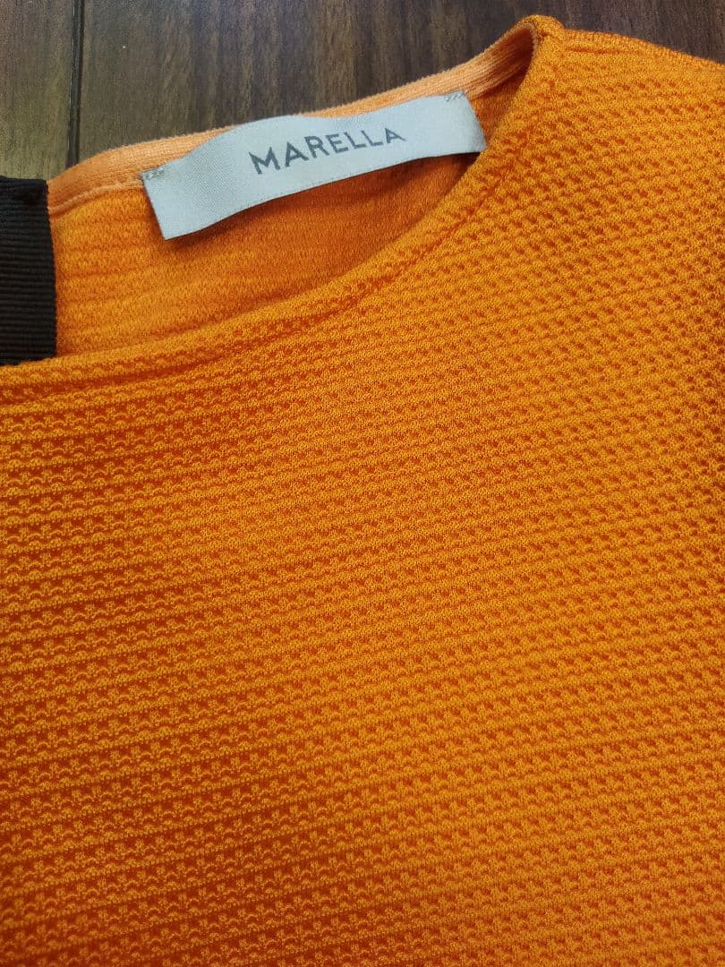 美品♪マックスマーラ MARELLA サマーニットワンピース Aライン 42