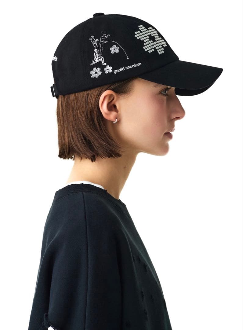 そ gadid anoniem PIXEL / BLACK キャップ