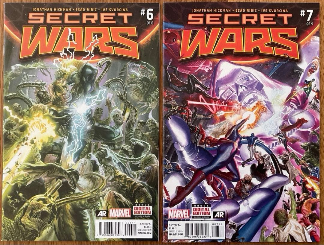 Secret wars #1-9 コンプリートセット アメコミリーフ
