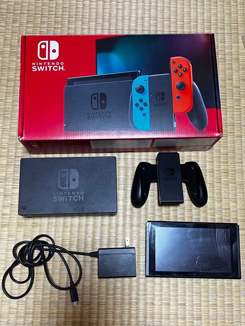 【箱・付属品あり】Nintendo Switch 本体セットジョイコン無・訳あり