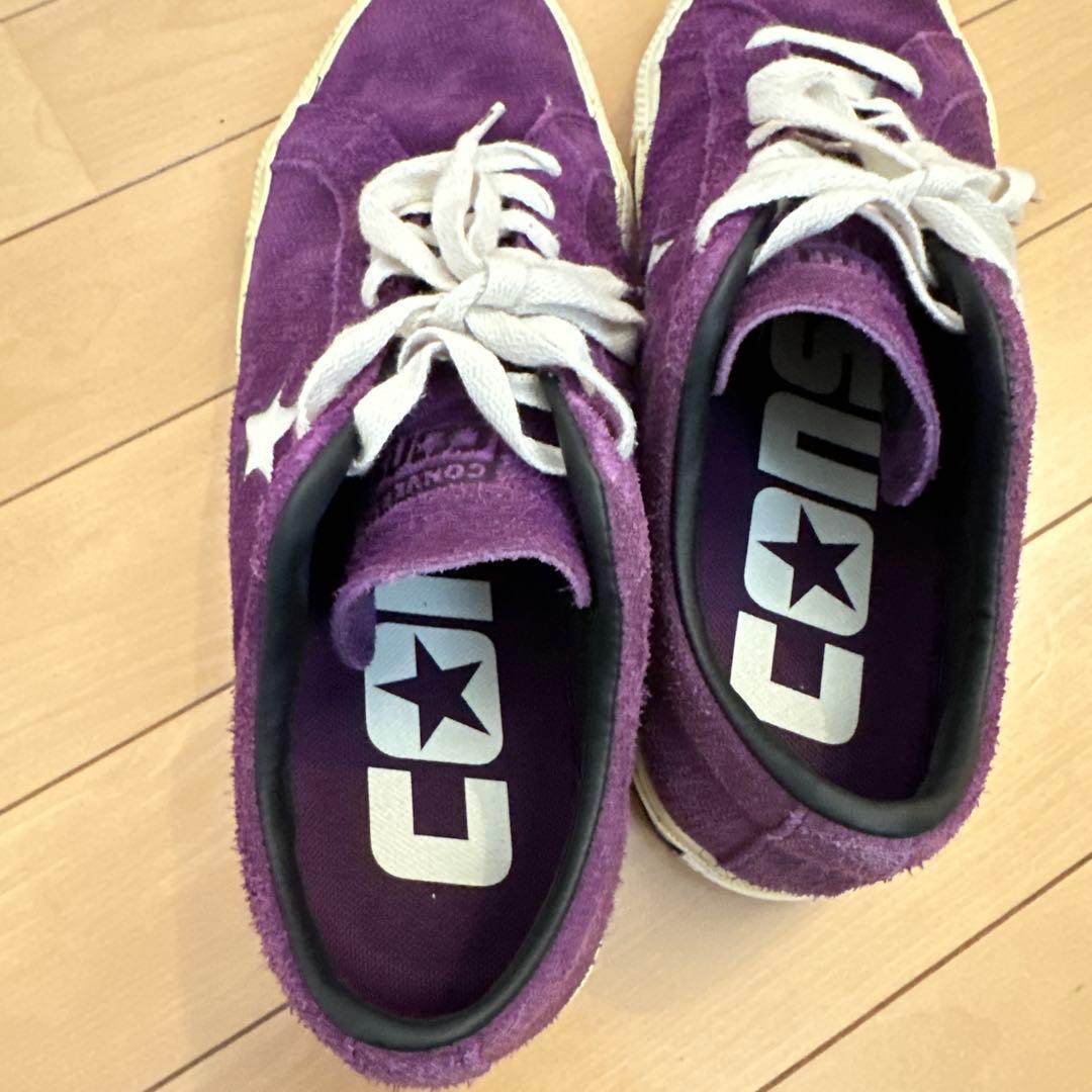 CONVERSE ワンスター 紫 スエード スニーカー