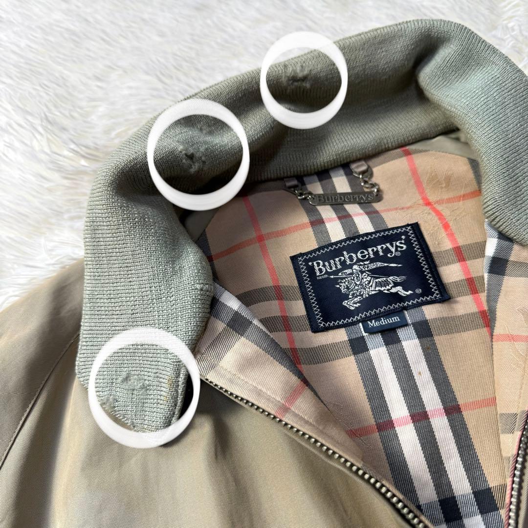 【90S】Burberry ハリントンジャケット G9 玉虫色 シャドウホース