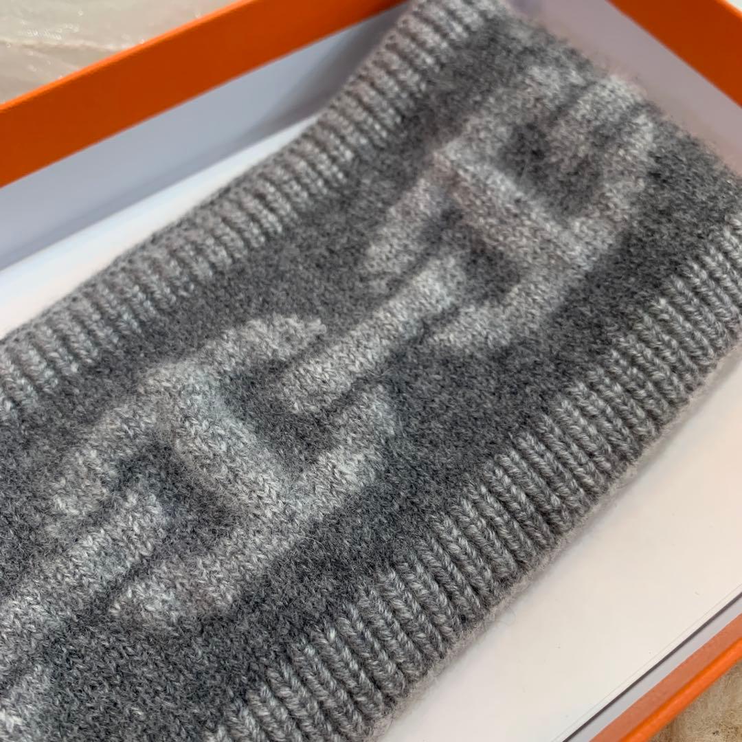 ☆未使用品☆HERMES ヘアバンド オネスティ シェーヌダンクル カシミヤ