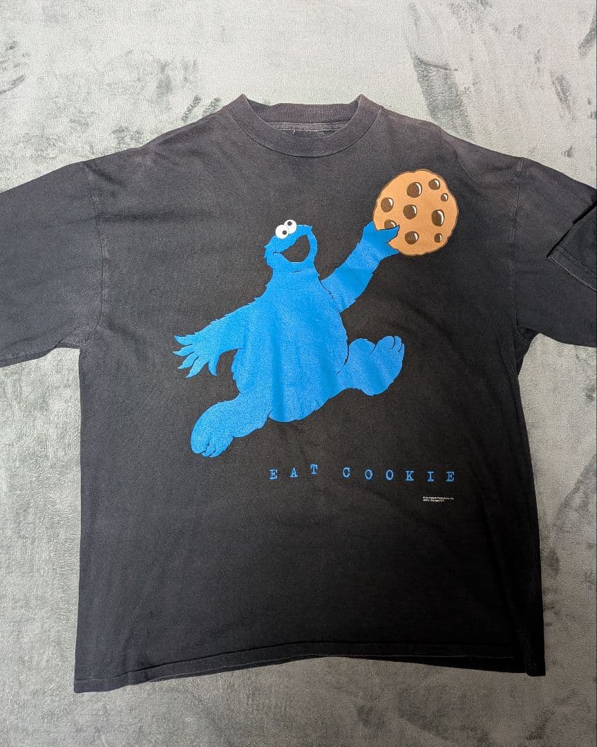 呂*布様 90s クッキーモンスター セサミ Tシャツ 希少 NIKEパロディ