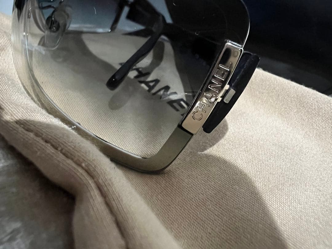 CHANEL Matelassé Temple Sunglasses