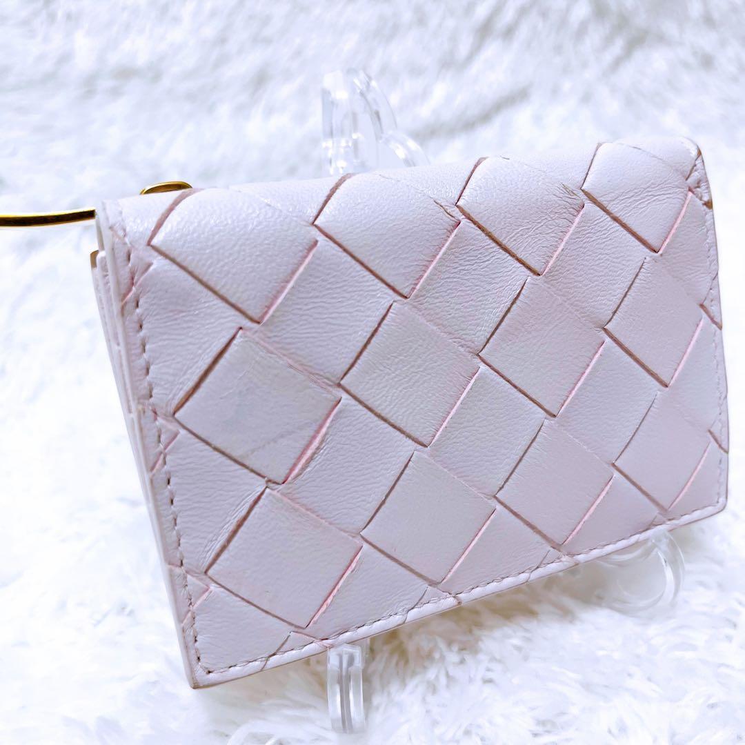 【定価7万】BOTTEGA ボッテガ コンパクトウォレット ライトピンク 春色