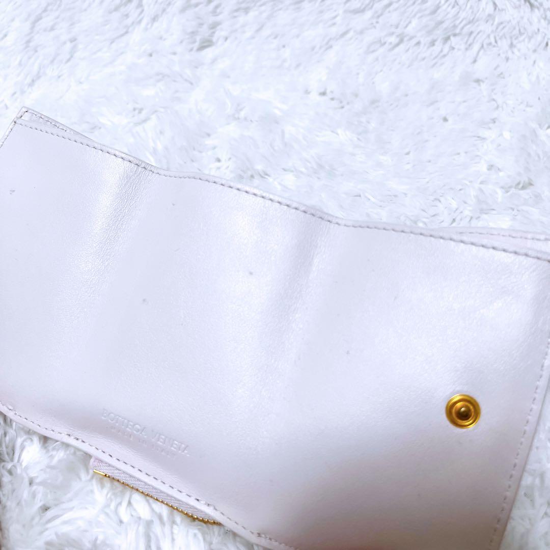 【定価7万】BOTTEGA ボッテガ コンパクトウォレット ライトピンク 春色