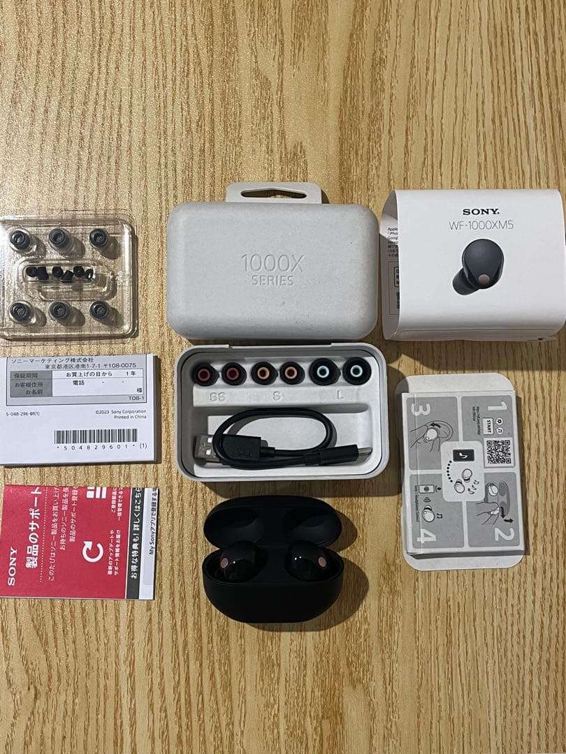 SONY WF-1000XM5 ワイヤレスイヤホン(AZLAイヤーピース付き)