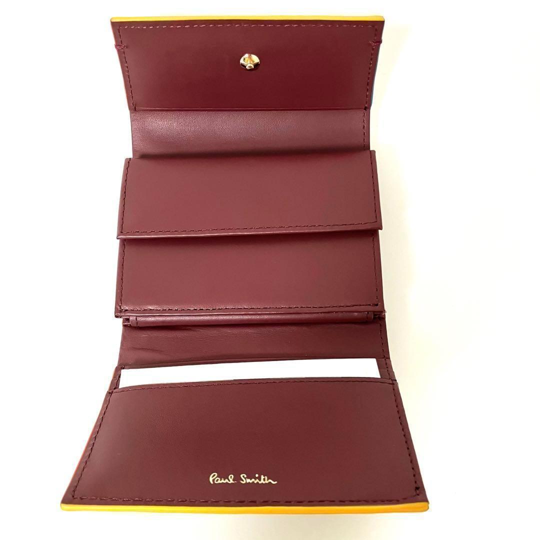 ✨Paul Smith✨ポールスミス✨三つ折り財布✨ブラック✨エンボスレザー✨