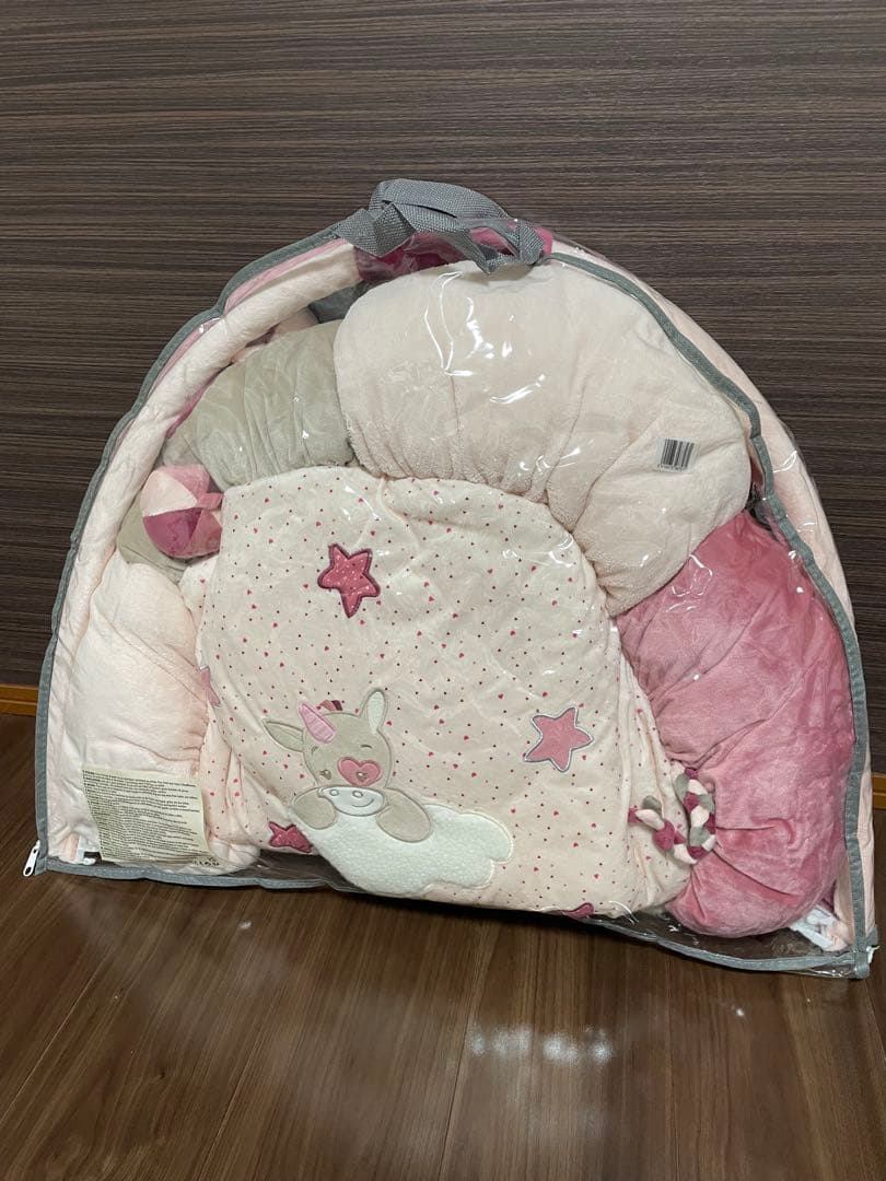 nattou ナチュー プレイマット　プレイジム　ベビージム ピンク　赤ちゃん