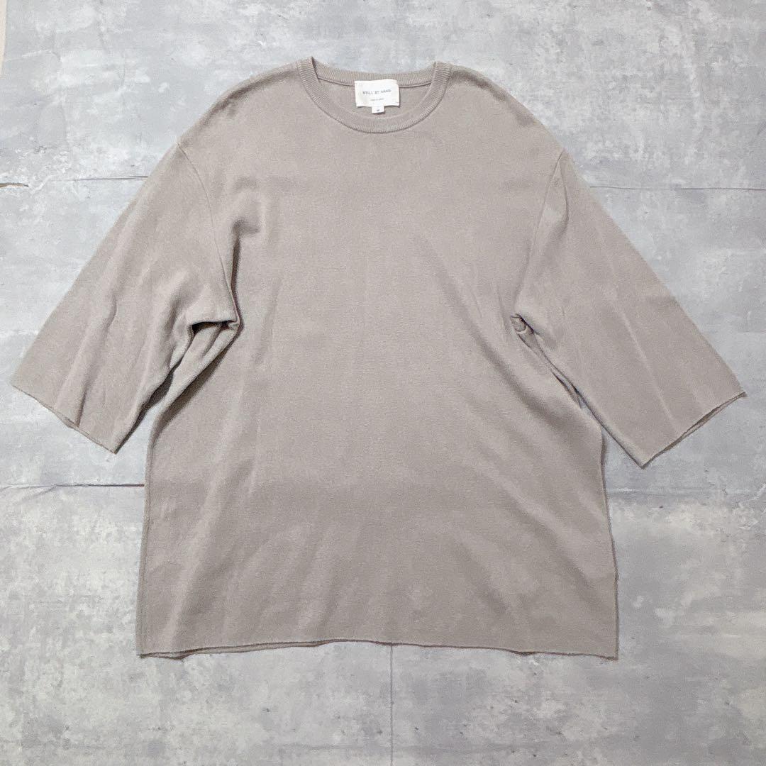 12/21終◆完売品 STILL BY HAND コットンリネンシルクニットT