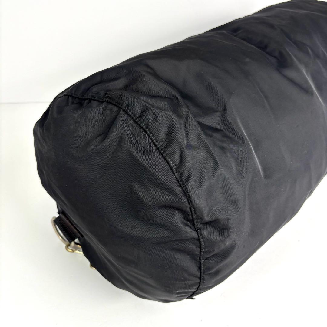 美品 PRADA プラダ 2way ボストンバッグ テスートナイロン レザー