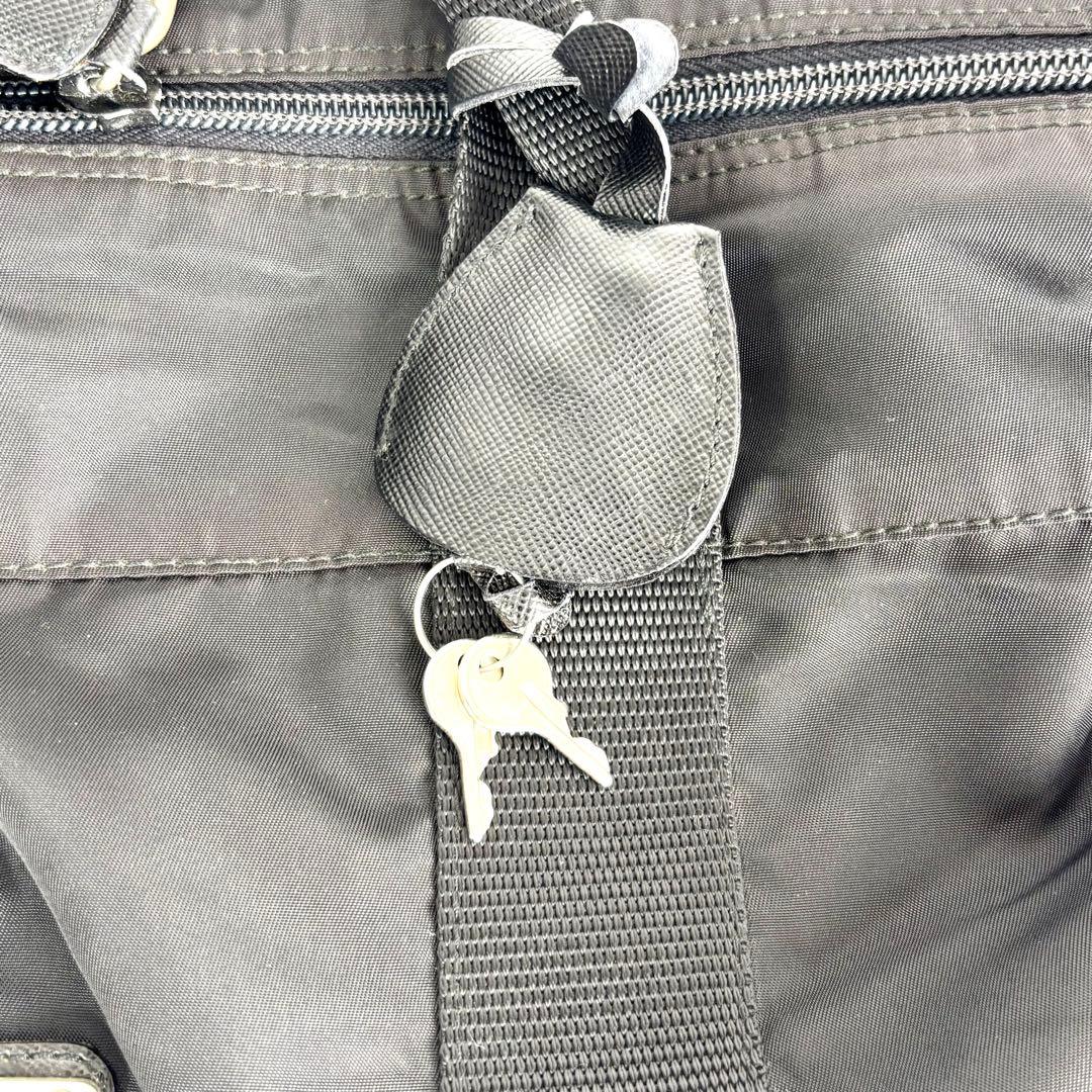 美品 PRADA プラダ 2way ボストンバッグ テスートナイロン レザー