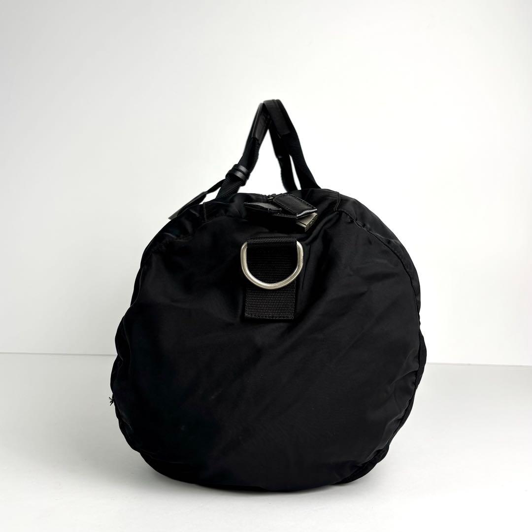 美品 PRADA プラダ 2way ボストンバッグ テスートナイロン レザー