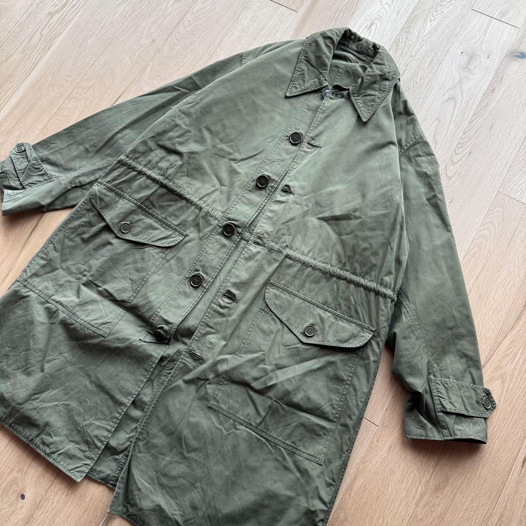 ノルウェー軍 フィールド コート ミリタリー ロングコート オリーブ
