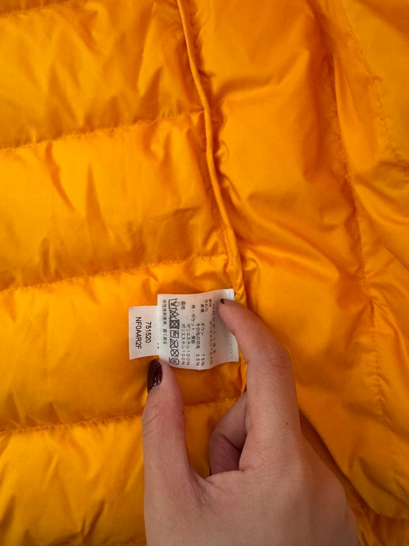 THE NORTH FACE イエロー ダウンベスト 550