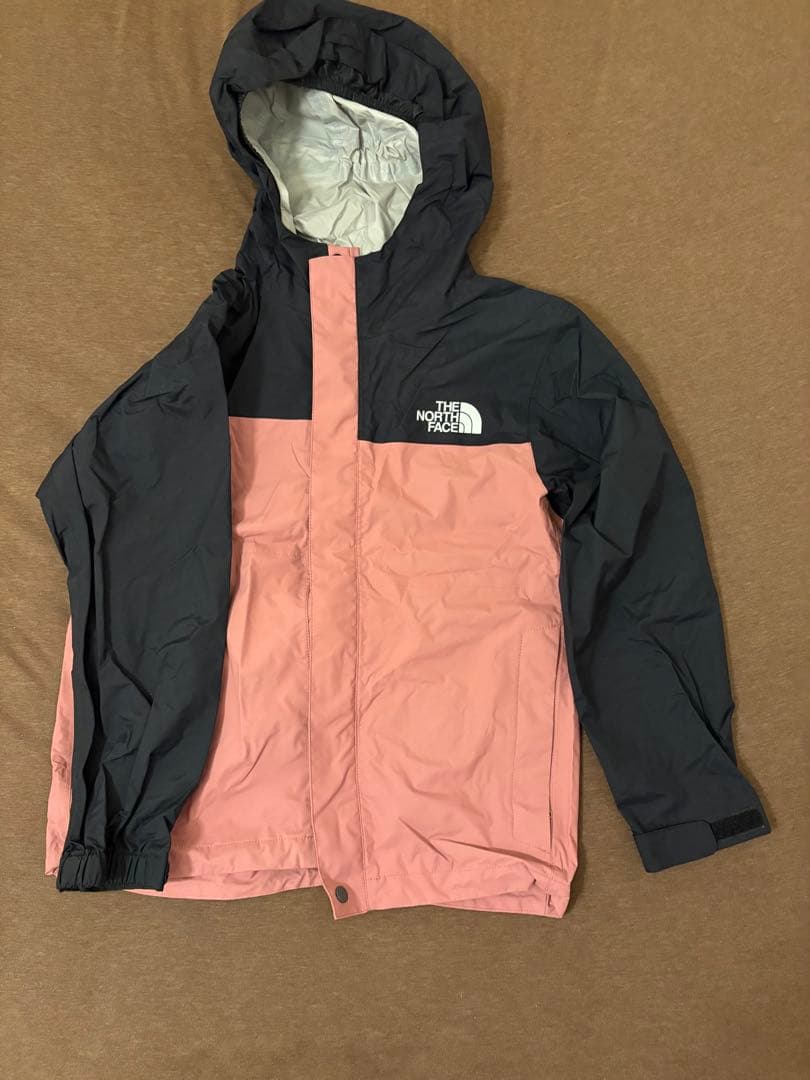 THE NORTH FACE レインコートパンツ　くすみピンクブラック130cm