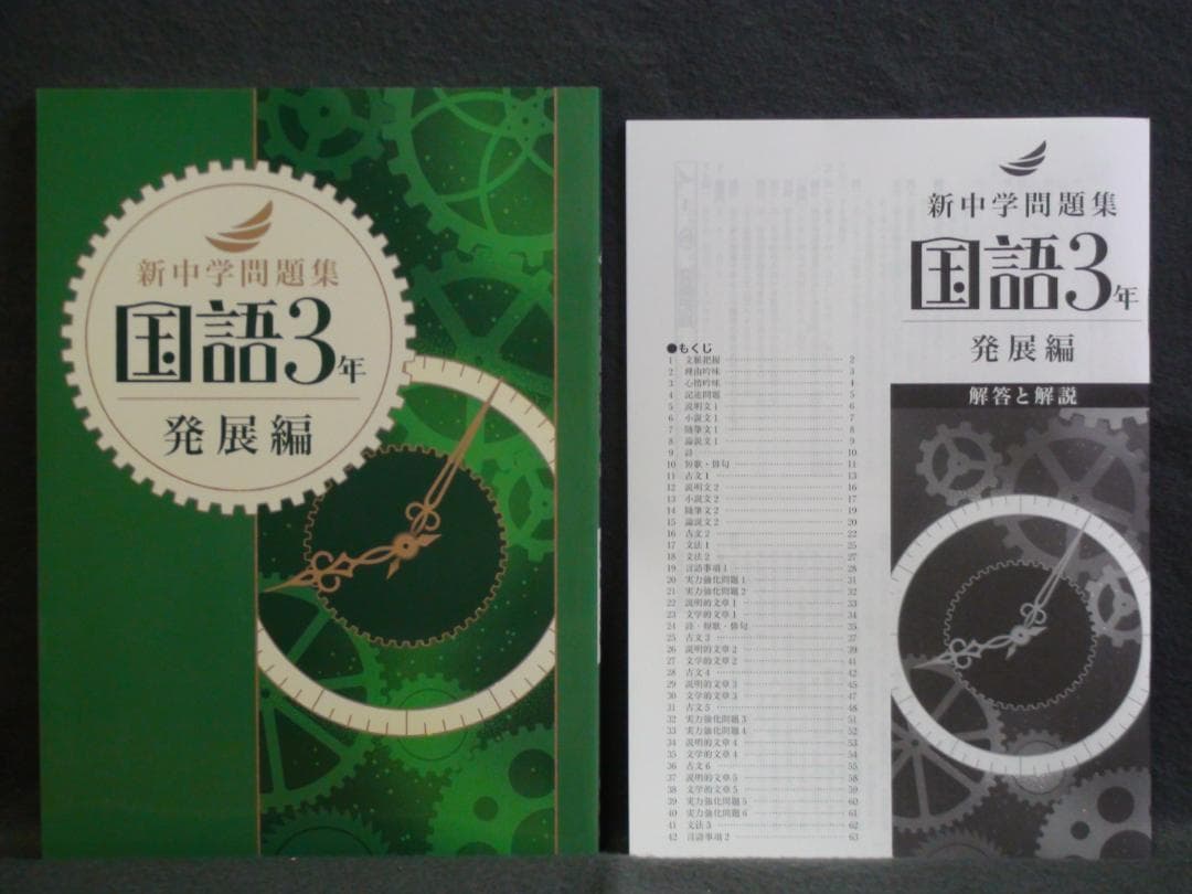 新中学問題集 発展編 国語 １～３年 ３学年セット 別冊解答付 １年 ２年 ３年