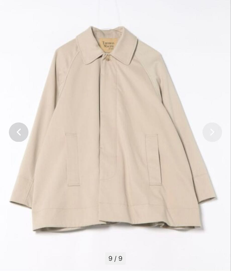 ノア【THOMAS MAGPIE】　W/Cloth COAT