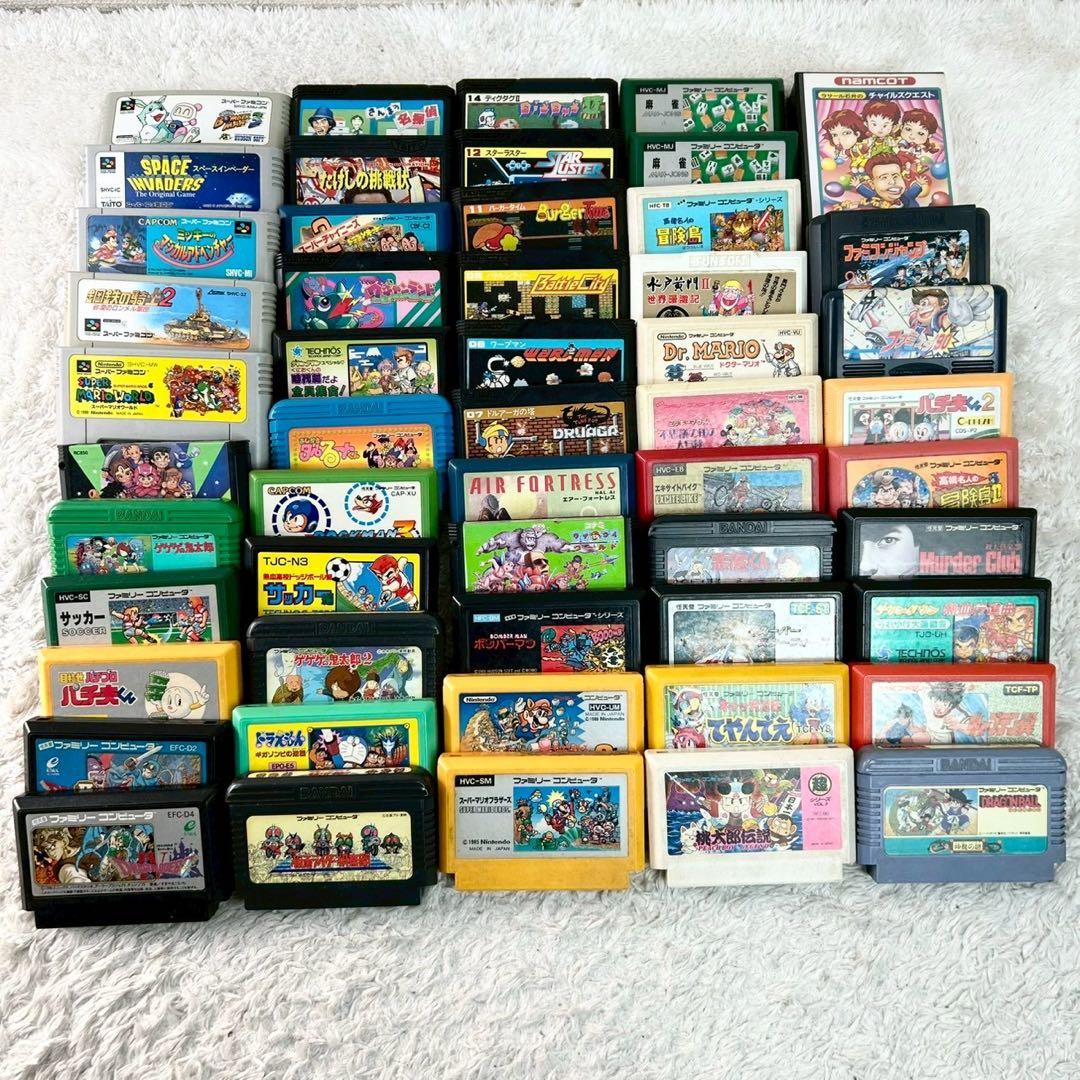 フ*ー様 【大量まとめ売り】ファミコン・スーパーファミコン ソフト 53点