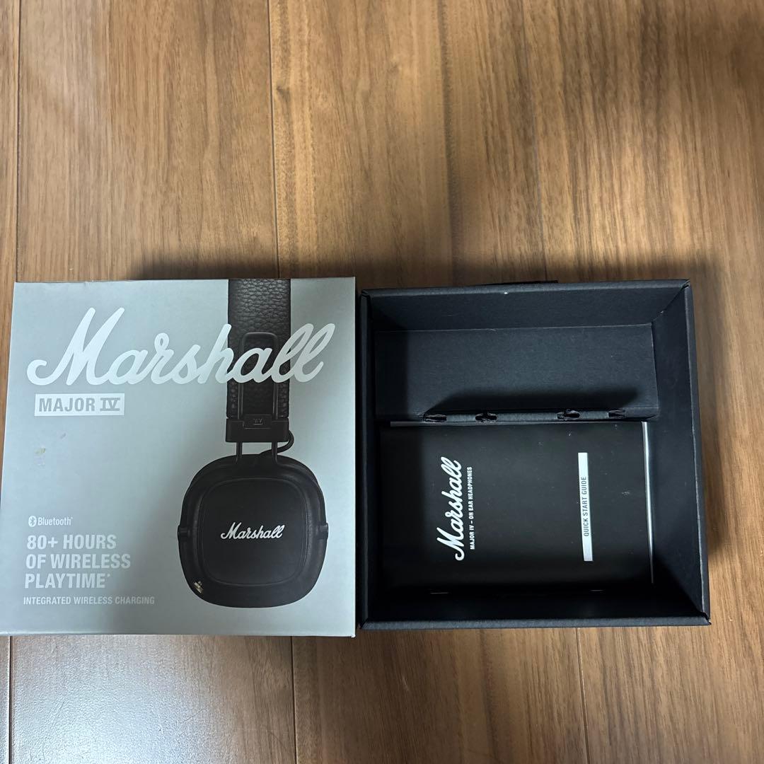 Marshall ヘッドホン ブラック 充電器 有線コード付