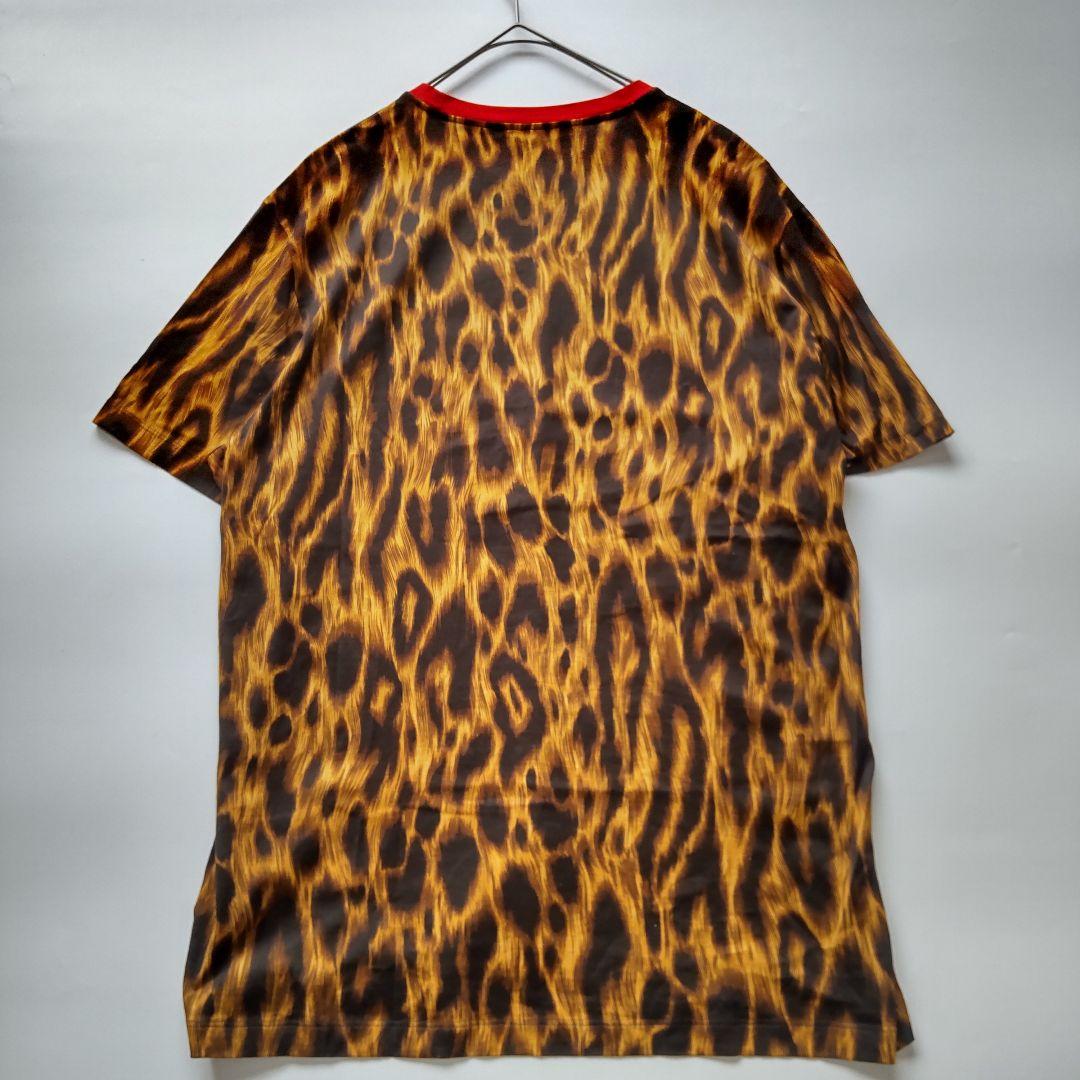 未使用級 ヴェルサーチ メドゥーサ スタッズ レオバード柄 メンズ Tシャツ L