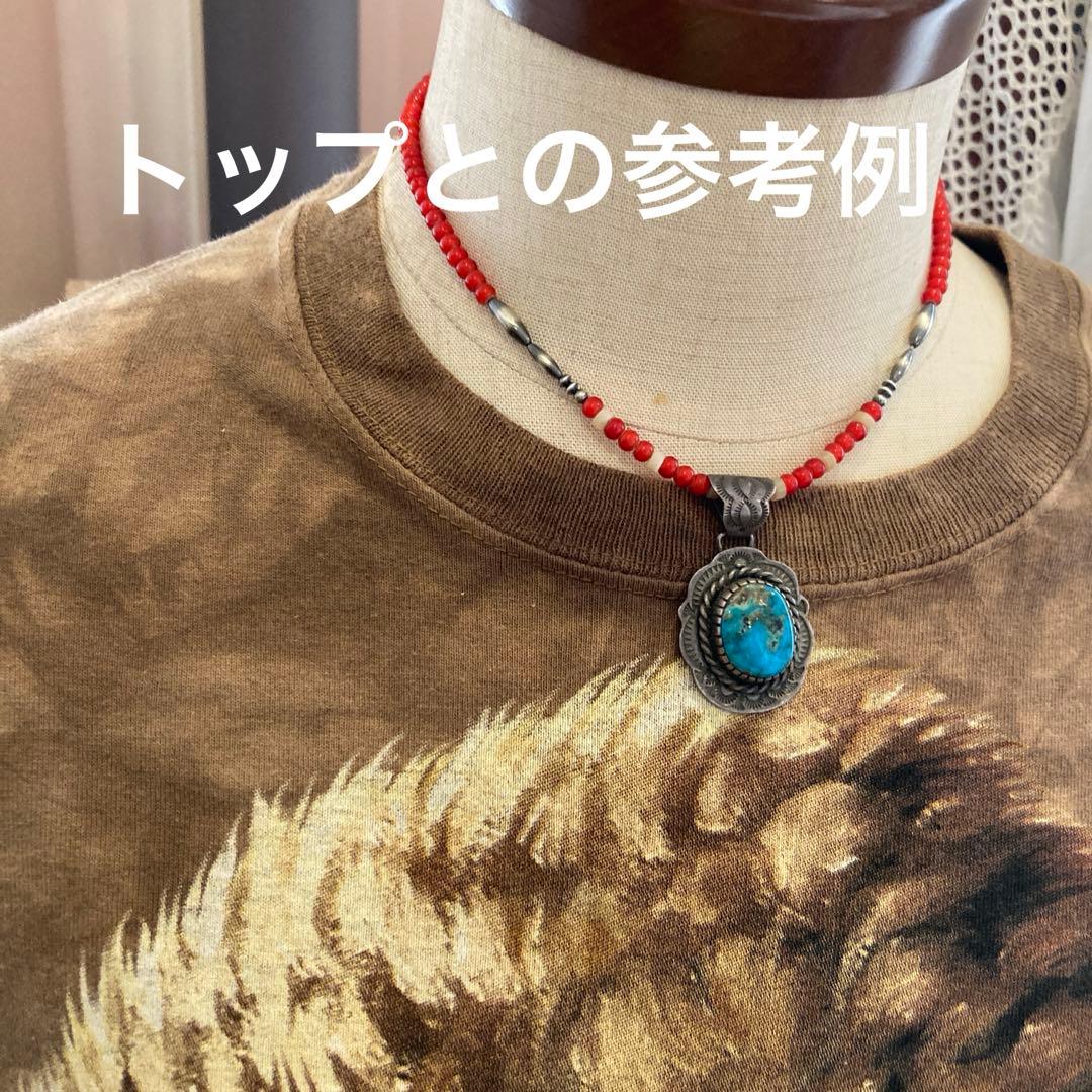 あす様　　約48センチに変更　462 ホワイトハーツとバホパールのネックレス