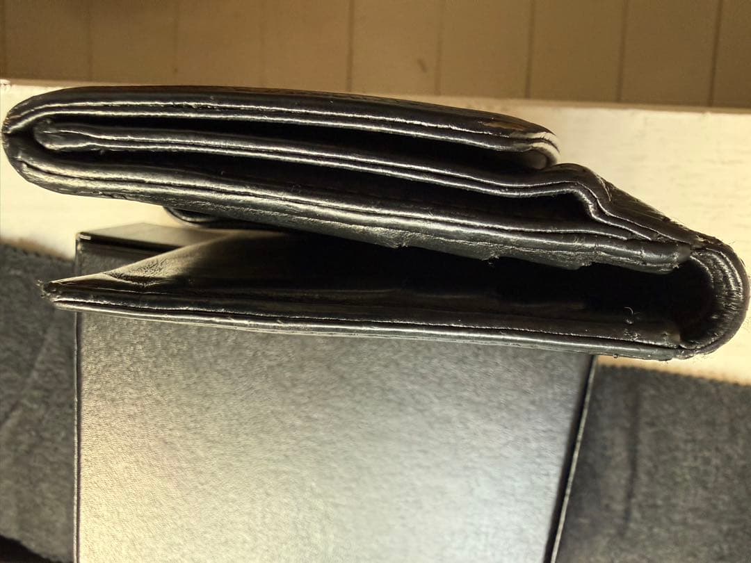 【シャネル二つ折財布】CHANEL WALLWT BLACK ヴィンテージ修理済