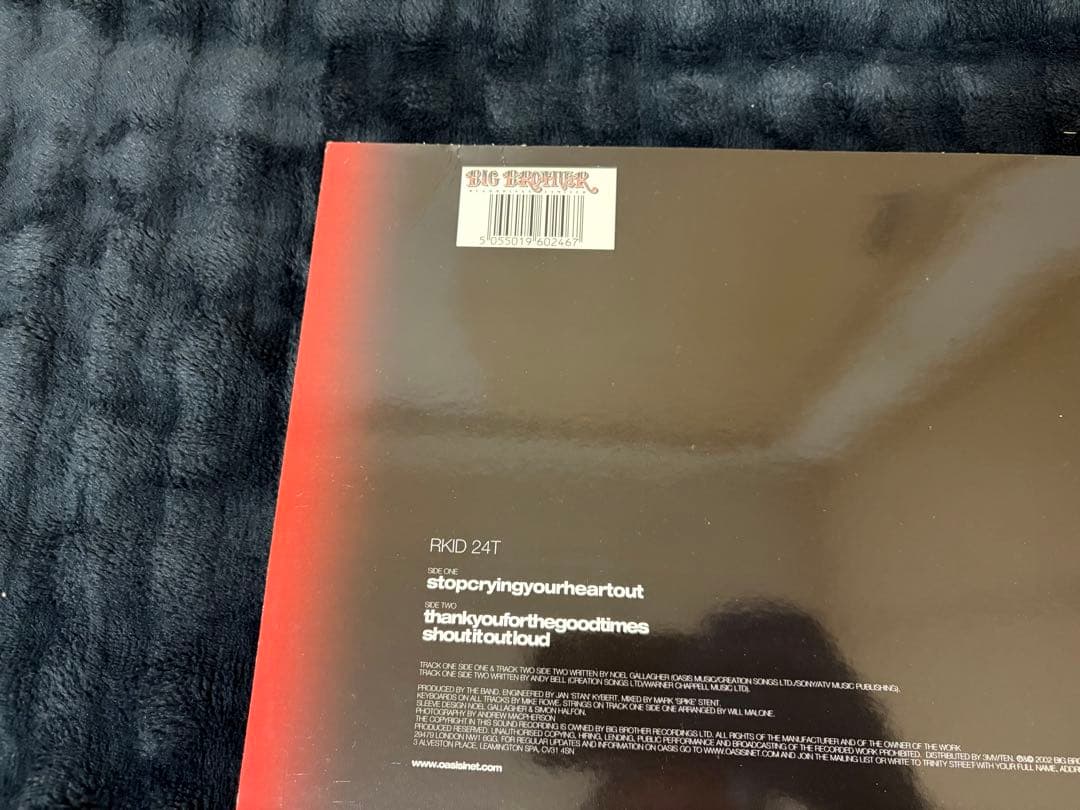 Oasis stopcryingyourheartout レコード