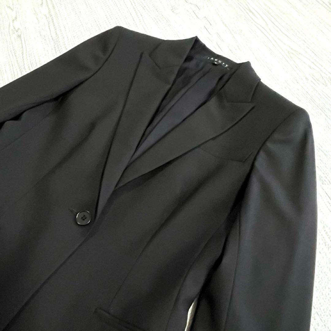 極美品 セオリー テーラードジャケット GABE B TAILOR 黒 サイズ0