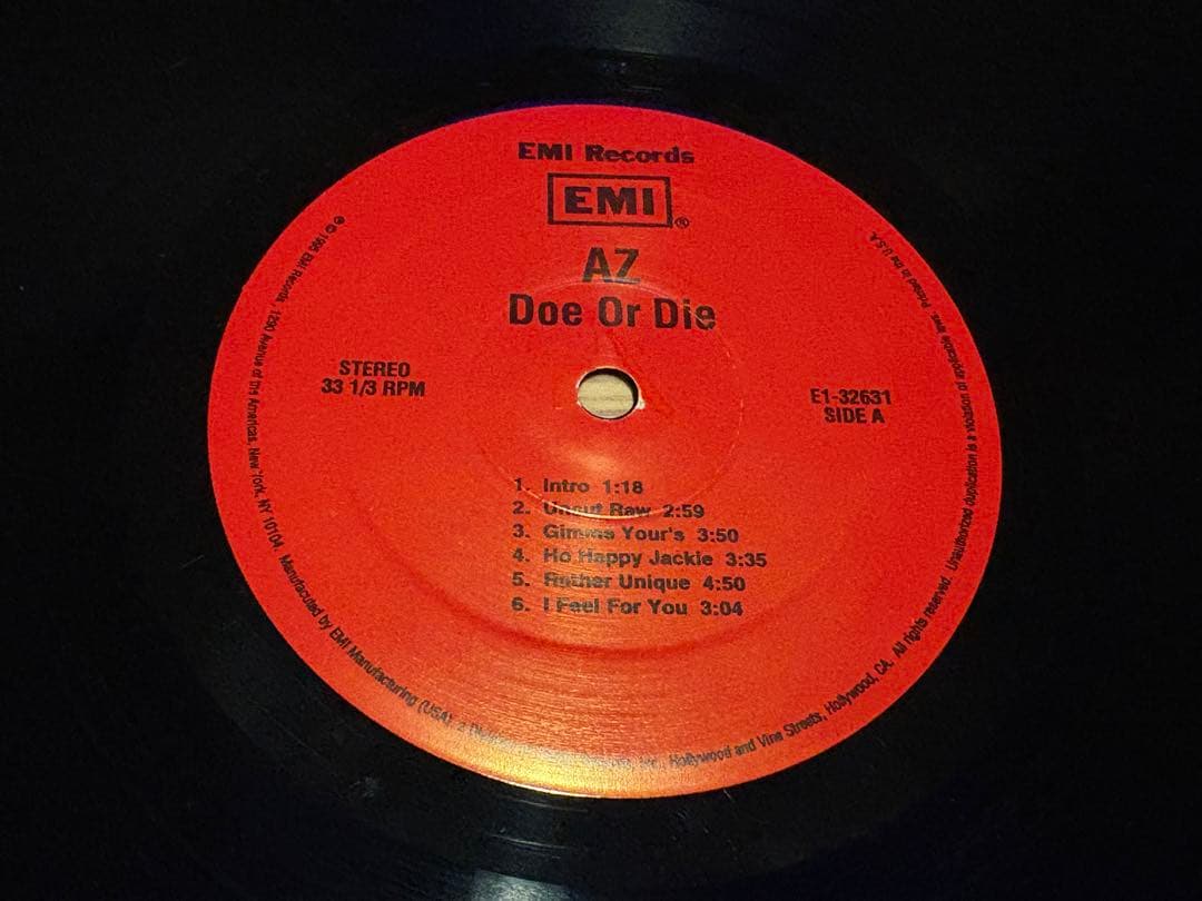 AZ Doe or Die USオリジナルLP レコード