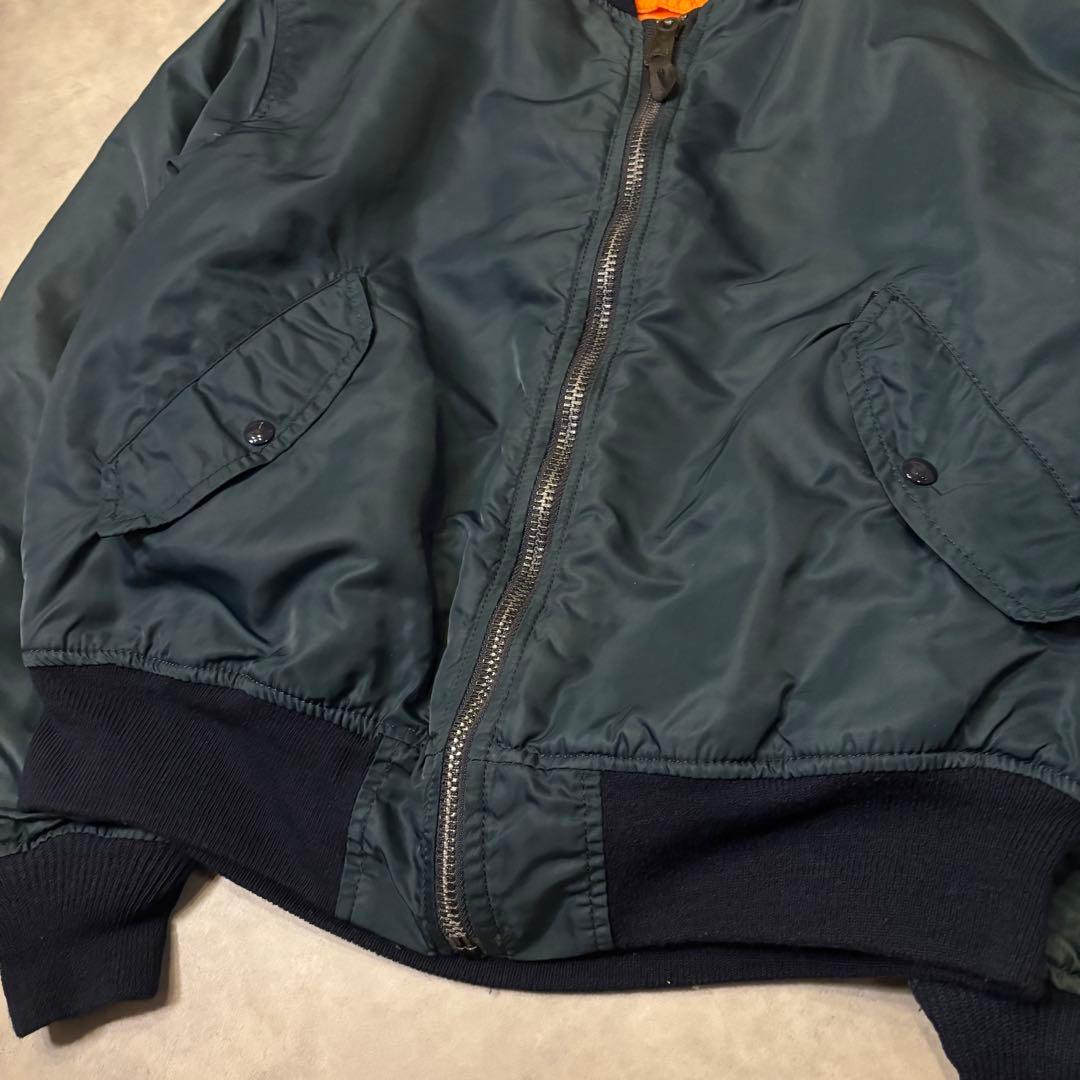 90s アルファインダストリーズ MA-1 フライトジャケット　USA製　短丈