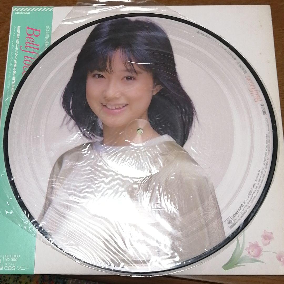 レコードLP　松本典子　bellflower帯付き、歌詞付き