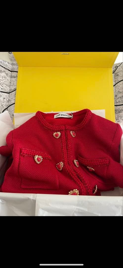 セルフポートレート　赤ドレス　定価10万以上